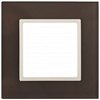14-5101-31 Эл/ус ЭРА Рамка на 1 пост, стекло, Эра Elegance, мокко+сл.к