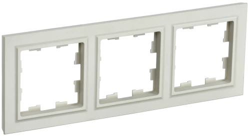 BRITE Рамка 3-мест. РУ-3-БрКр беж. IEK