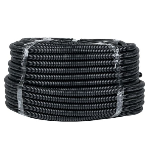 Труба гофр. ПНД с протяжкой d20 мм (25 м) черная EKF-Plast