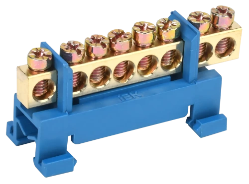 Шина N "ноль" на DIN-изол тип "Стойка" ШНИ-6х9-8-С-С ИЭК