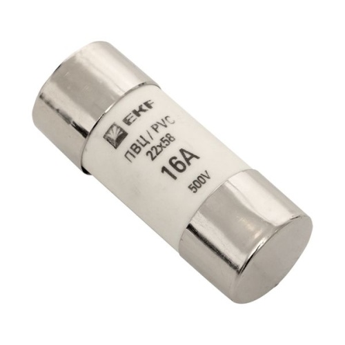 Плавкая вставка цилиндрическая ПВЦ (22х58) 16А EKF