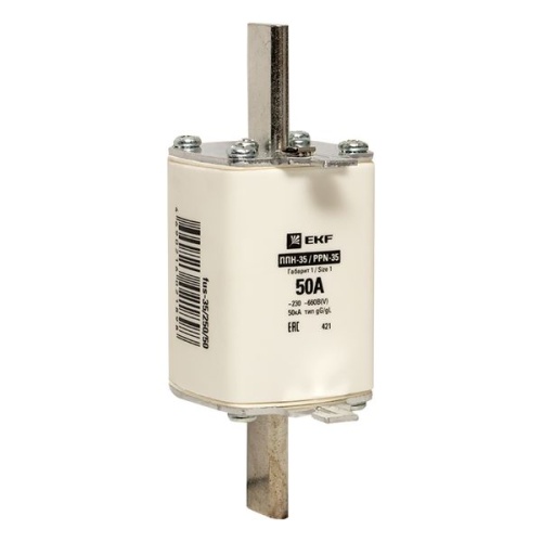 Плавкая вставка ППН-35 250/ 50А габарит 1 EKF Плавкая вставка ППН-35 250/ 50А габарит 1 EKF