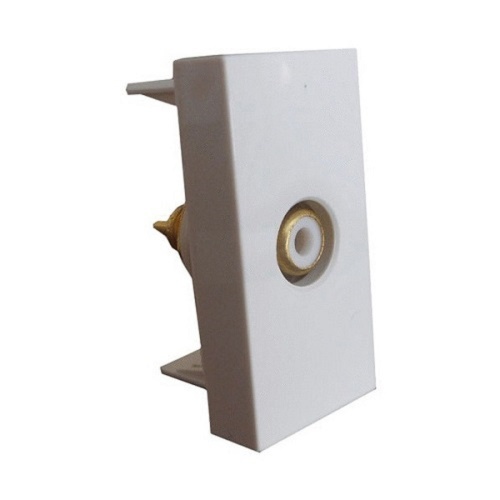 Видео розетка на 1 вход (коннектор RCA), 45х22,5, LK45