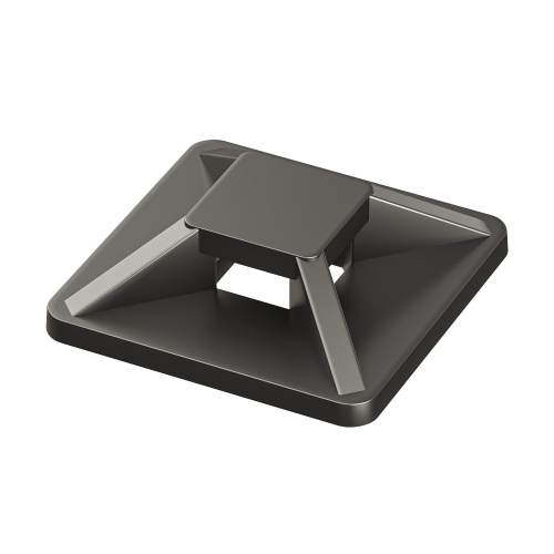 Монтажная база двойная самоклеящаяся 28x28 (спец.состав), черная для хомутов шириной до 4,8мм Монтажная база двойная самоклеящаяся 28x28 (спец.состав), черная для хомутов шириной до 4,8мм