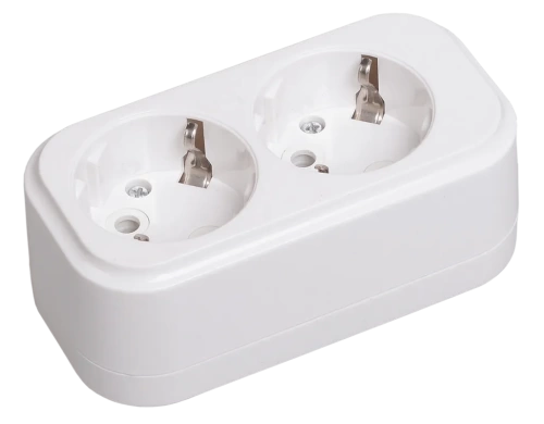 Колодка К02 2 места 2Р+РЕ 16А/250В CLASSIC IEK