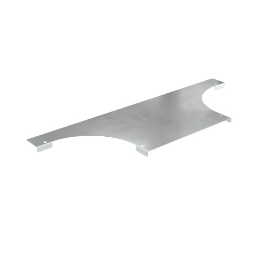 Крышка на ответвитель универсальный DL горизонтальный 400, в комплекте с крепежными элементами и соединительными пластинами,необходимыми для монтажа, горячеоцинкованная