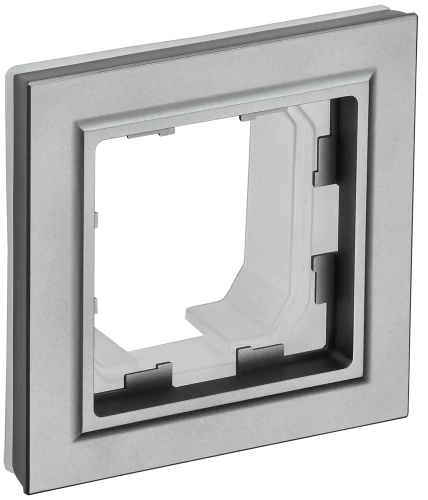 BRITE Рамка 1-мест. IP44 РУ-1-БрС-44 сталь IEK