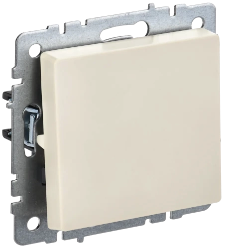 BRITE Выключ. 1-кл. прох. 10А ВС10-1-6-БрКр беж. IEK