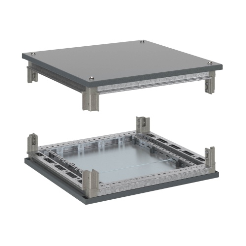 Комплект, крыша и основание, для оцинкованных шкафов CQE, 800 x 800 мм