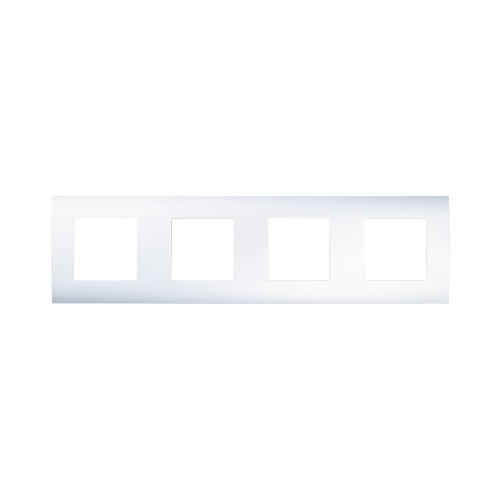 Рамка 4-постовая (серебристый металлик) LK45