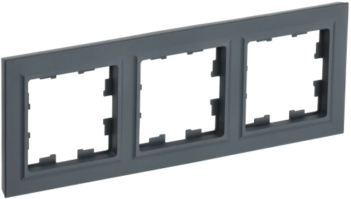 BRITE Рамка 3-мест. РУ-3-БрГ граф. IEK BRITE Рамка 3-мест. РУ-3-БрГ граф. IEK