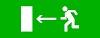 Пиктограмма "Направление налево" 320х120мм (для EXIT, SAFEWAY-40) EKF
