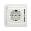 Лондон Розетка 1-местная с заземлением 16А белая с защ. штор. EKF PROxima