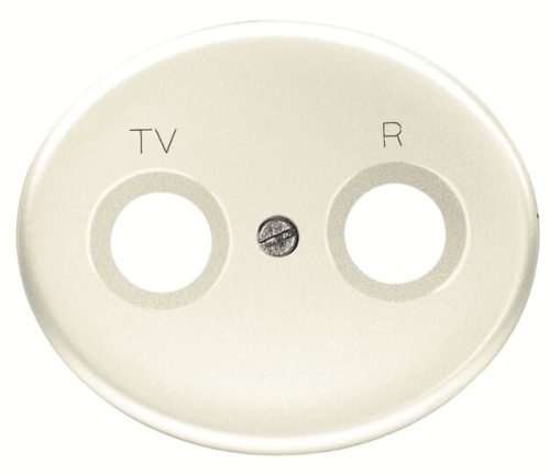 Накладка для TV-R розетки, серия TACTO, цвет альпийский белый
