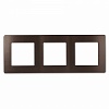 12-5103-13  Рамка для розеток и выключателей ЭРА Серия 12 12-5103-13 на 3 поста, Сатин, бронза