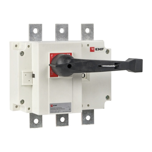 Рубильник-выключатель 400A 3P c рукояткой управления для прямой установки PowerSwitch EKF Рубильник-выключатель 400A 3P c рукояткой управления для прямой установки PowerSwitch EKF