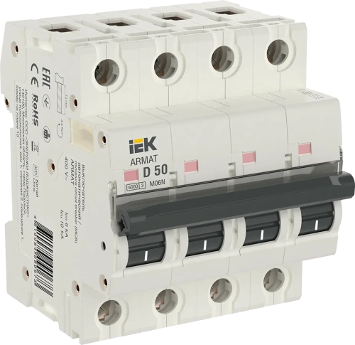 ARMAT Авт. выкл. M06N 4P D 50А IEK ARMAT Авт. выкл. M06N 4P D 50А IEK