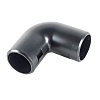 CI25G Угол 90 гр.(2част.) для труб D25мм, цвет чёрный (1уп = 50шт) Экопласт
