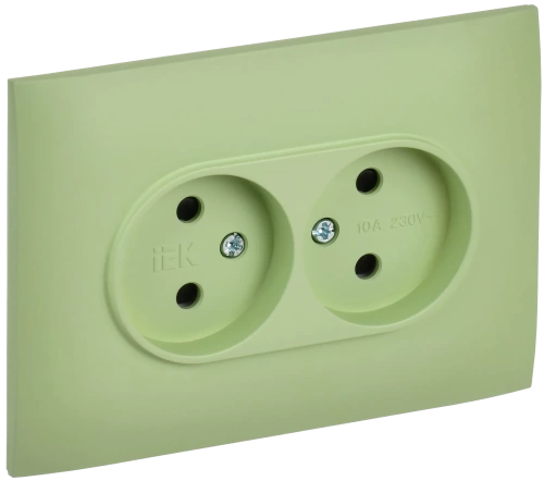 SKANDY Роз. 2-я без з/к с з/ш 10А сб. SK-R09M мятн. IEK