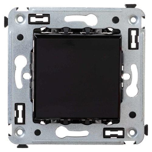 Инвертор одноклавишный в стену, "Avanti", "Черный квадрат"