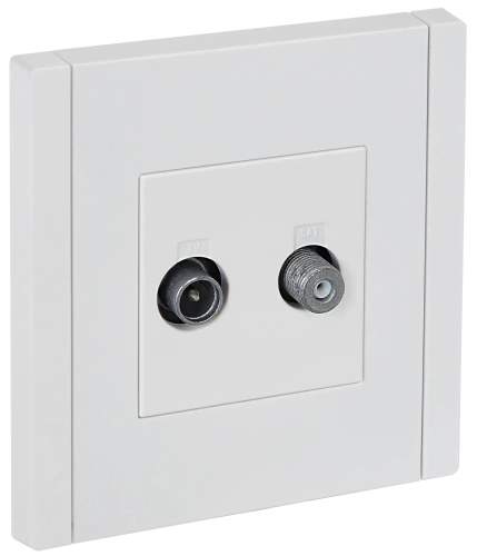 FORTE&PIANO Роз. двойная TV+SAT FP238 бел. IEK FORTE&PIANO Роз. двойная TV+SAT FP238 бел. IEK