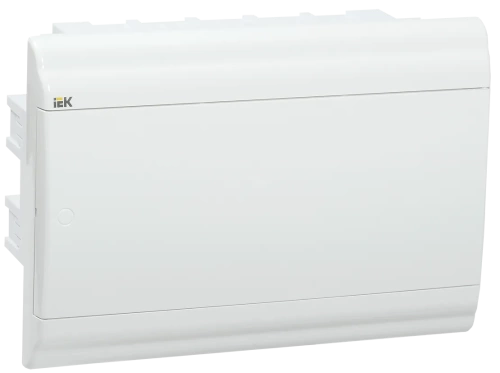 Бокс встраиваемый IP40 ЩРВ-П-12 мод. 1ряд пластиковый с белой. крышкой с шинами