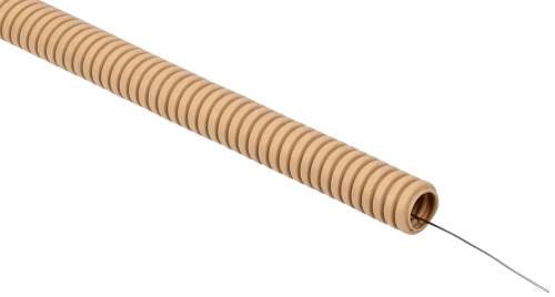 ELASTA Труба гофр. ПВХ d=20мм с зондом сосна (25м) IEK