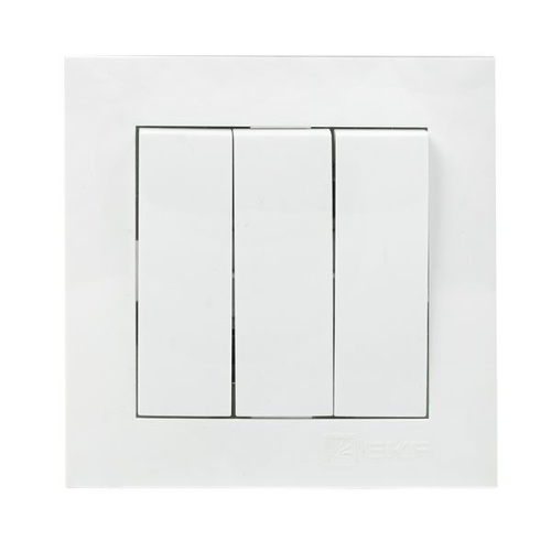 Валенсия Выключатель 3-кл. 10А белый EKF PROxima