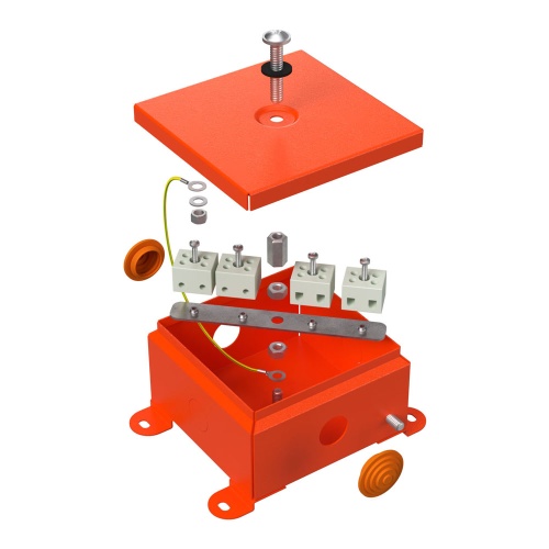 Коробка металлическая огнестойкая 70-0360-FR10.0-4 Е15-Е120 110х110х65 Промрукав Коробка металлическая огнестойкая 70-0360-FR10.0-4 Е15-Е120 110х110х65 Промрукав