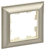 BRITE Рамка 1-мест. РУ-1-Бр беж./шамп. IEK