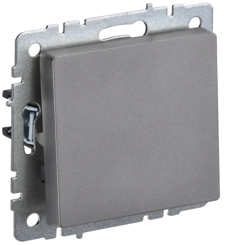 BRITE Выключ. 1-кл. 10А ВС10-1-0-БрС сталь IEK