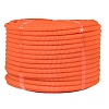 Труба гофр. ПНД тяжелая с протяжкой d16 мм (100 м) оранжевая EKF-Plast