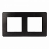 12-5102-06  Рамка для розеток и выключателей ЭРА Серия 12 12-5102-06 на 2 поста, Сатин, чёрный