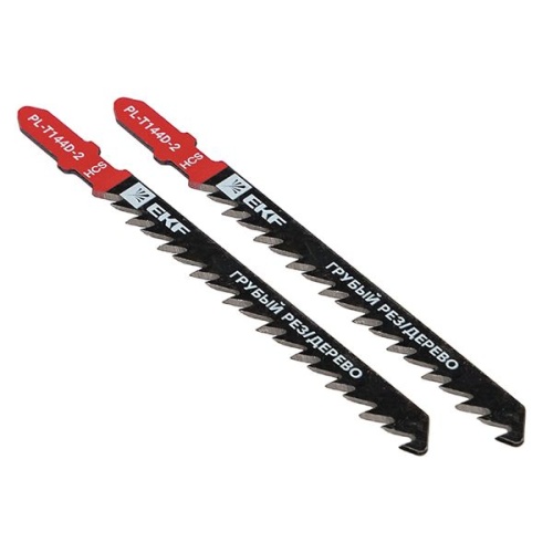 Пилки для электролобзика T144D (грубый рез по дереву и ДВП)(HCS)(2 шт) EKF Master Пилки для электролобзика T144D (грубый рез по дереву и ДВП)(HCS)(2 шт) EKF Master