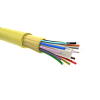 Кабель волоконно-оптический 9/125, одномодовый, 8 волокон, плотноебуферное покрытие, для внутренней прокладки, желтый