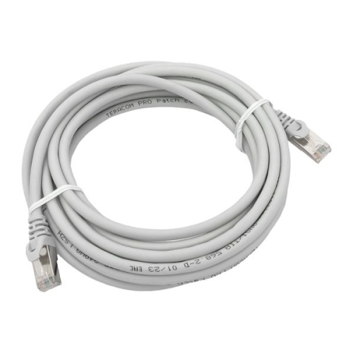Патч-корд TERACOM PRO Cat.6 экранированный FTP оболочка LSZH серый (5,0м) Патч-корд TERACOM PRO Cat.6 экранированный FTP оболочка LSZH серый (5,0м)
