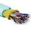 Кабель волоконно-оптический, распределительный, арамидные упрочняющие нити, для внутренней прокладки, нг(A)-HFLTx, 48 ОВ, категорияOM3 (G.651.1) плотный буфер, 0,4 кН, барабан 500 м