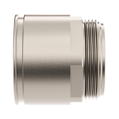 Муфта труба-коробка д.50мм, IP66/IP67, М50х1,5 никелированная латунь