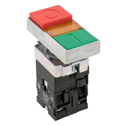 Кнопка LAY5-BW8465 "I-O" прямоугольная 230В NO+NC EKF PROxima Кнопка LAY5-BW8465 "I-O" прямоугольная 230В NO+NC EKF PROxima