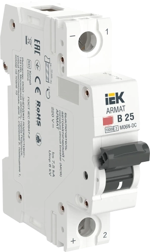 ARMAT Авт. выкл. M06N-DC 1P B 25А IEK