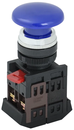 Кнопка AEА-22 "Грибок" синий d22мм 1з+1р ИЭК Кнопка AEА-22 "Грибок" синий d22мм 1з+1р ИЭК