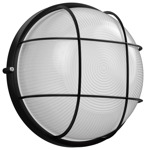 Светильник НПП1102 черный/круг с реш.100Вт IP54 (упак 8шт.) ИЭК