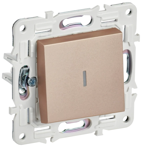 SKANDY Выключ. 1-кл. с инд. 10А SK-V07Sa песоч. IEK