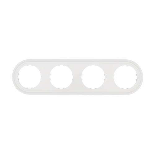 Рамка 4-постовая круглая (белый) Vintage-Classic