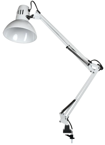 Светильник настол. 1014 на струбцине Е27 белый IEK Светильник настол. 1014 на струбцине Е27 белый IEK