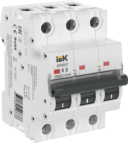 ARMAT Авт. выкл. M10N 3P K 6А IEK