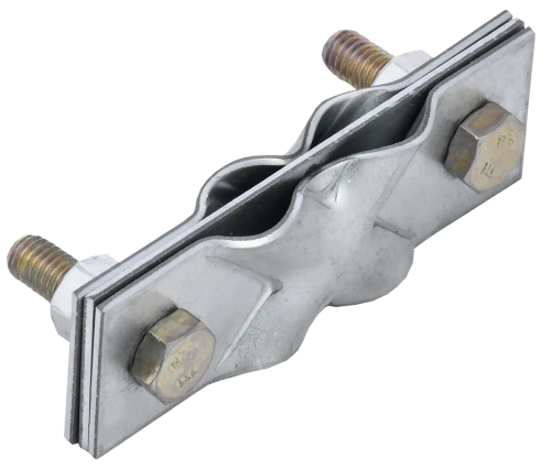 Зажим заземл. диаг. пол./прут.-пол./прут. оцинк.сталь IEK