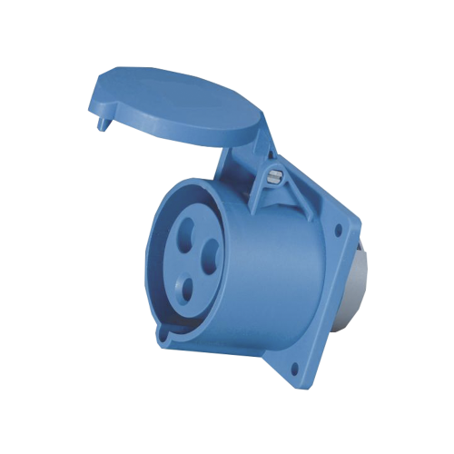 Розетка фланцевая 313-16А-6h-220AC-2P+PE-IP44 Розетка фланцевая 313-16А-6h-220AC-2P+PE-IP44