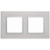 14-5202-03 Эл/ус ЭРА Рамка на 2 поста, металл, Эра Elegance, алюминий+алюм