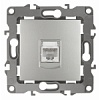 12-3107-03 Эл/ус ЭРА Розетка информационная RJ45, IP20, Эра12, алюминий